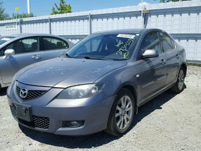 JM1BK32F771722852 - 2007 MAZDA 3 I GRAY photo 2