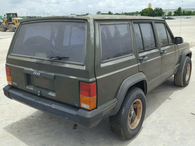 1J4FT28S1SL668811 - 1995 JEEP CHEROKEE S GREEN photo 4