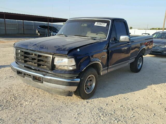 1FTDF15Y1RLB14847 - 1994 FORD F150 BLACK photo 2