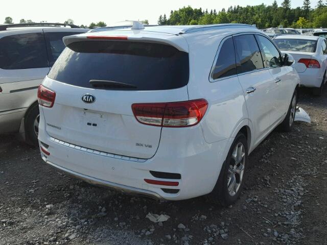 5XYPKDA50GG144310 - 2016 KIA SORENTO SX WHITE photo 4