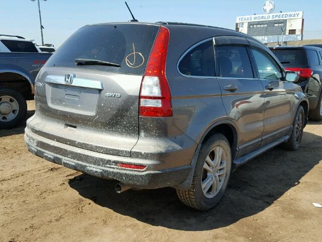 5J6RE4H72AL055075 - 2010 HONDA CR-V GRAY photo 4