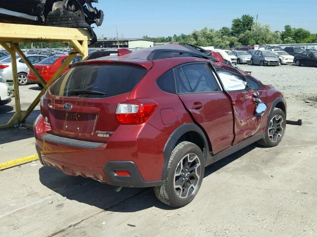 JF2GPANC9G8285619 - 2016 SUBARU CROSSTREK RED photo 4