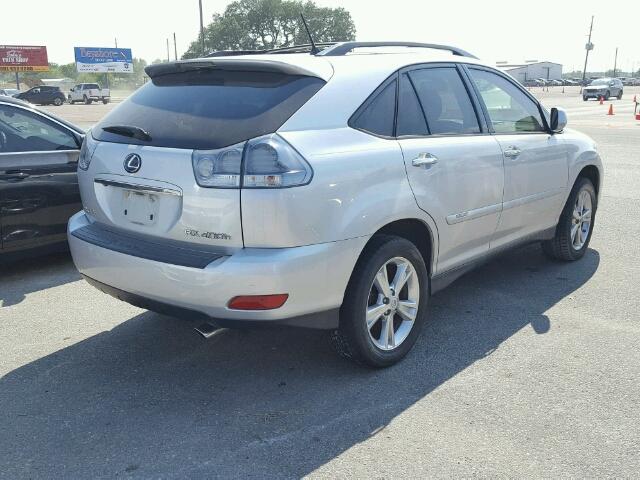 JTJGW31U182851821 - 2008 LEXUS RX 400H SILVER photo 4