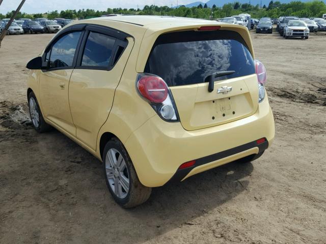 KL8CB6S9XDC567707 - 2013 CHEVROLET SPARK LS YELLOW photo 3