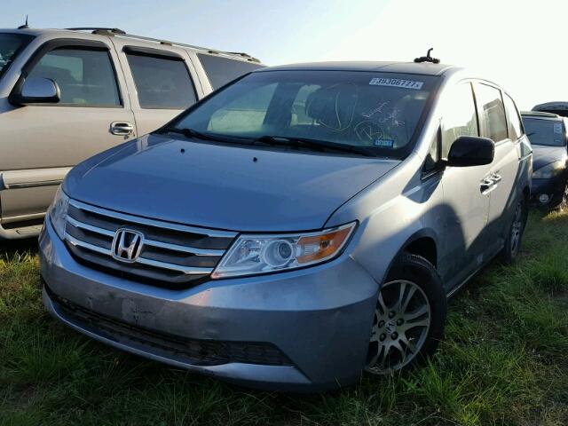 5FNRL5H41CB020041 - 2012 HONDA ODYSSEY EX BLUE photo 2