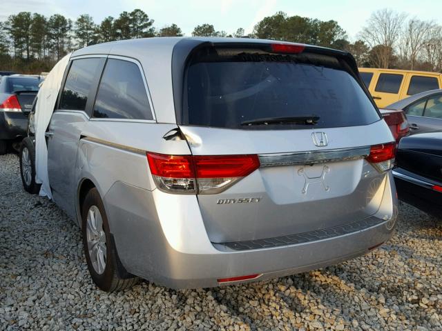 5FNRL5H60EB031617 - 2014 HONDA ODYSSEY SILVER photo 1