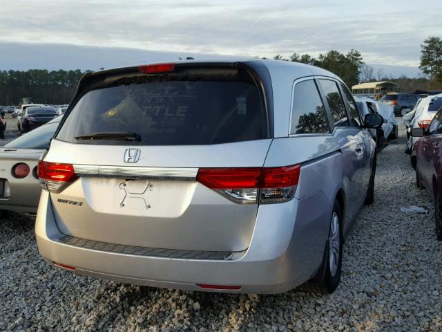 5FNRL5H60EB031617 - 2014 HONDA ODYSSEY SILVER photo 2