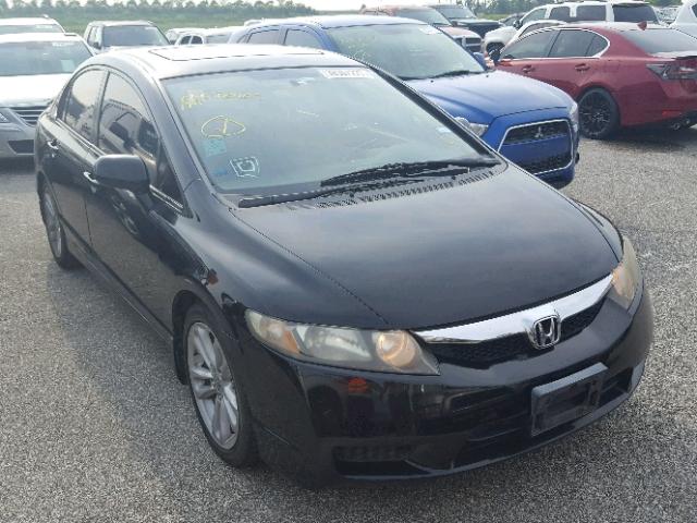 2HGFA16999H359344 - 2009 HONDA CIVIC EXL BLACK photo 1