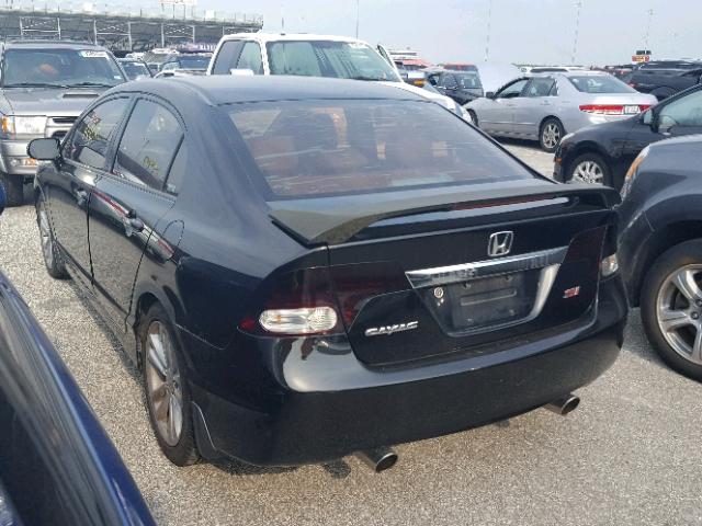 2HGFA16999H359344 - 2009 HONDA CIVIC EXL BLACK photo 3