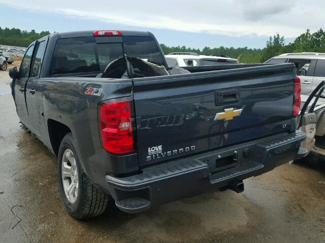 1GCVKREC2HZ173243 - 2017 CHEVROLET SILVERADO BLUE photo 3