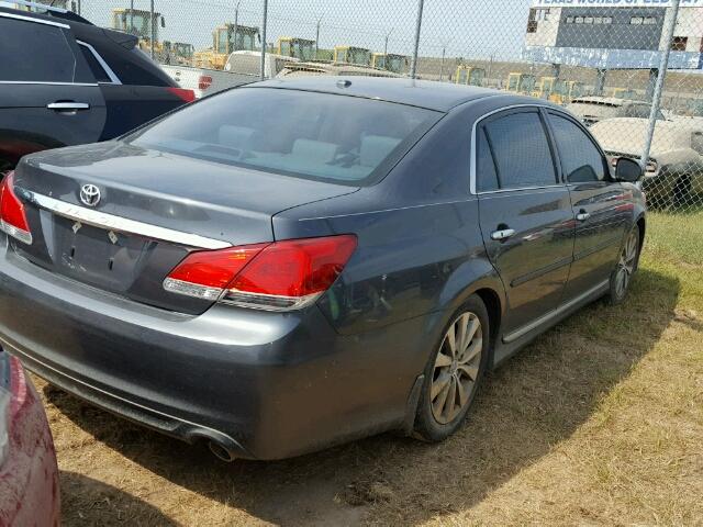 4T1BK3DB8BU408883 - 2011 TOYOTA AVALON BAS BLACK photo 4
