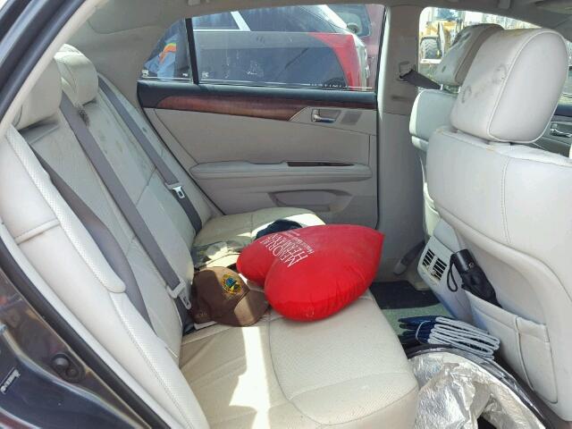 4T1BK3DB8BU408883 - 2011 TOYOTA AVALON BAS BLACK photo 6