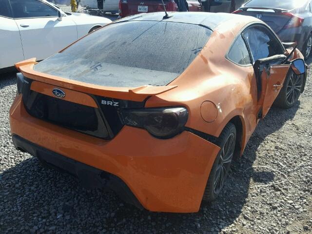 JF1ZCAC14E8601824 - 2014 SUBARU BRZ 2.0 LI ORANGE photo 4