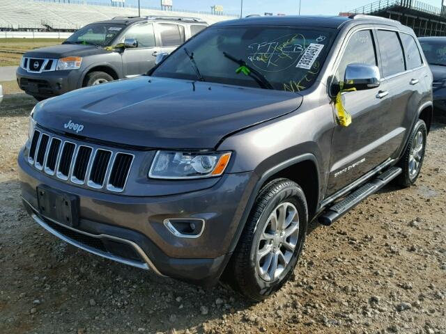 1C4RJEBG1EC279623 - 2014 JEEP GRAND CHER GRAY photo 2