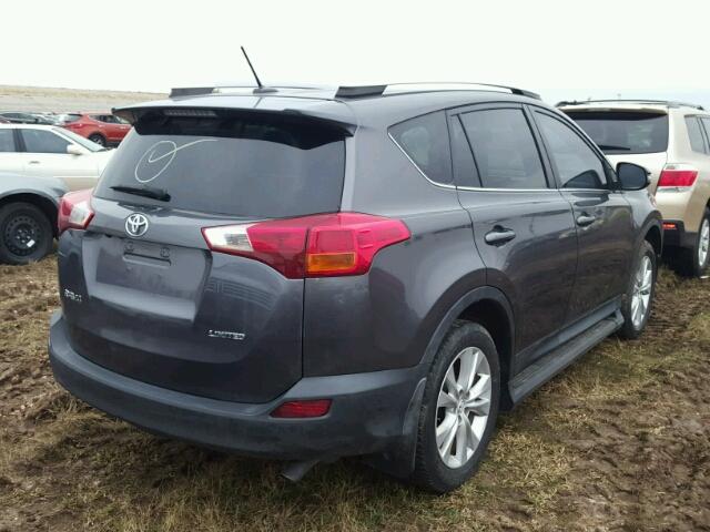 2T3YFREV7DW061521 - 2013 TOYOTA RAV4 GRAY photo 4