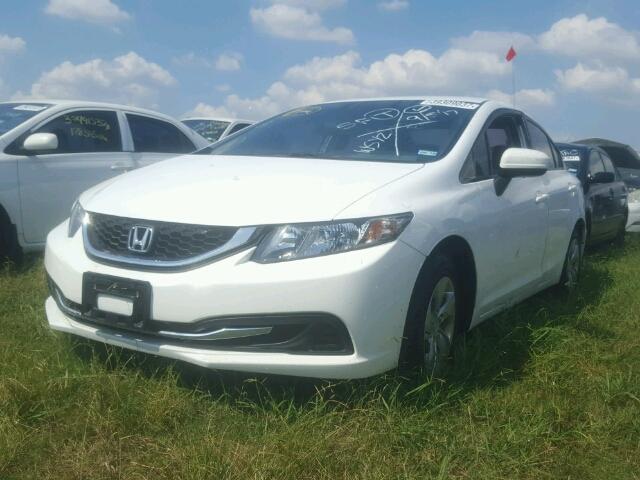 19XFB2F55EE064066 - 2014 HONDA CIVIC WHITE photo 2