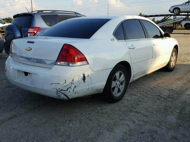 2G1WT55K969207874 - 2006 CHEVROLET IMPALA LT WHITE photo 4