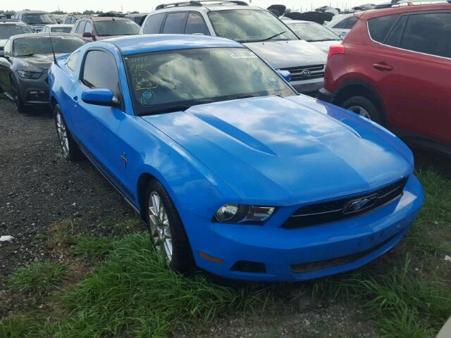 1ZVBP8AM1C5226394 - 2012 FORD MUSTANG BLUE photo 1