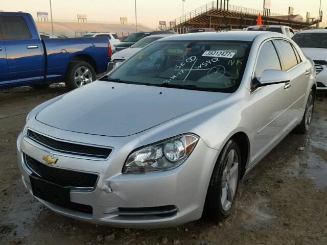 1G1ZC5EU8CF290358 - 2012 CHEVROLET MALIBU SILVER photo 2