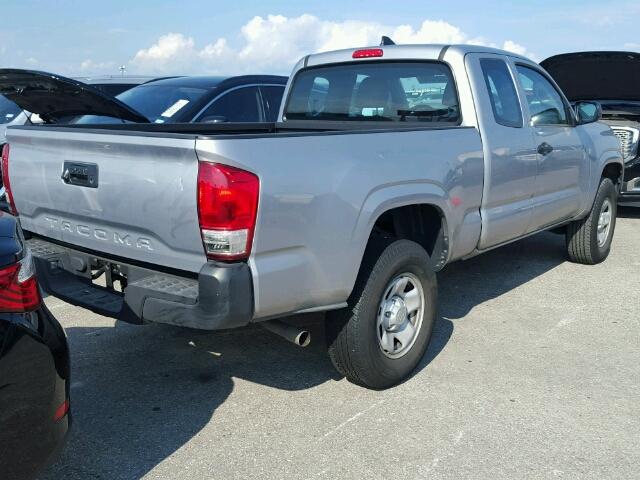 5TFRX5GN7HX078196 - 2017 TOYOTA TACOMA ACC SILVER photo 4