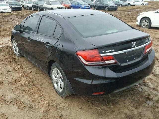 2HGFB2F59DH565451 - 2013 HONDA CIVIC BLACK photo 3