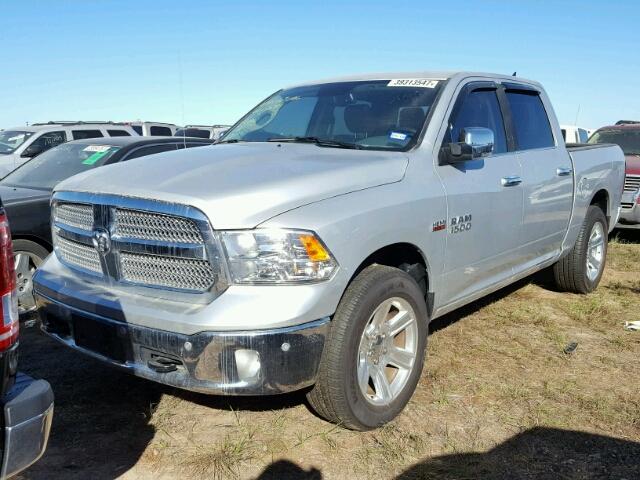 1C6RR6LT5HS730628 - 2017 RAM 1500 SLT SILVER photo 2