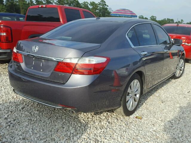 1HGCR3F89FA020303 - 2015 HONDA ACCORD EXL GRAY photo 4