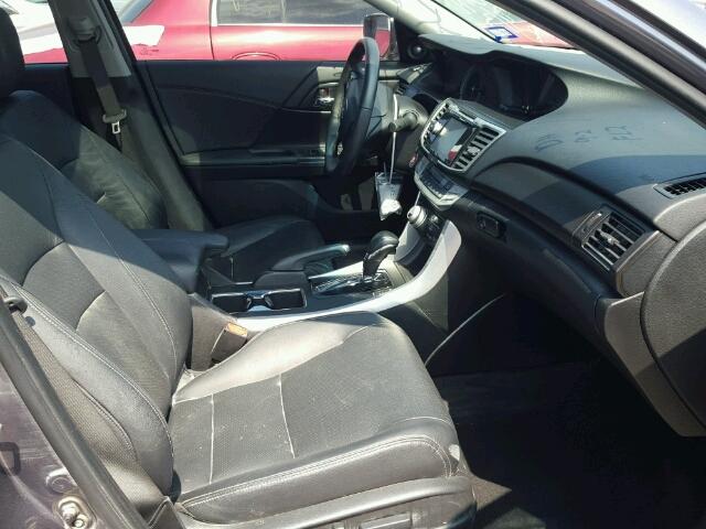 1HGCR3F89FA020303 - 2015 HONDA ACCORD EXL GRAY photo 5