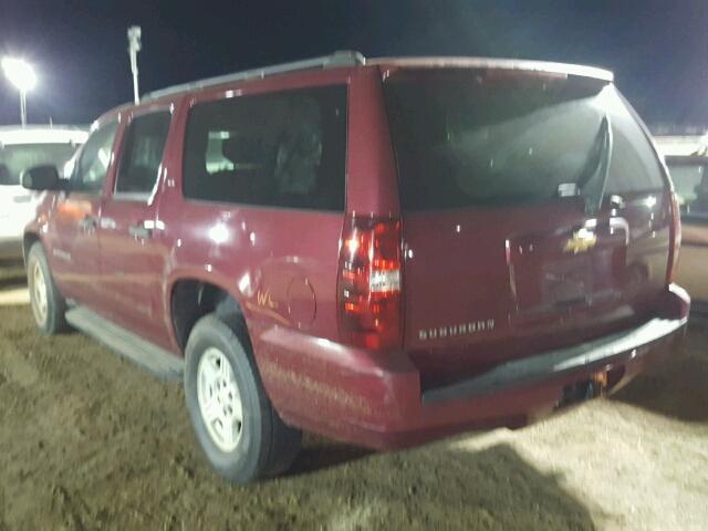 1GNFC16J67J186646 - 2007 CHEVROLET SUBURBAN C RED photo 3