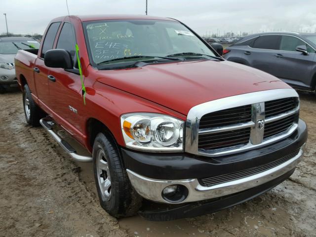 1D7HA18K88J139736 - 2008 DODGE RAM 1500 S RED photo 1