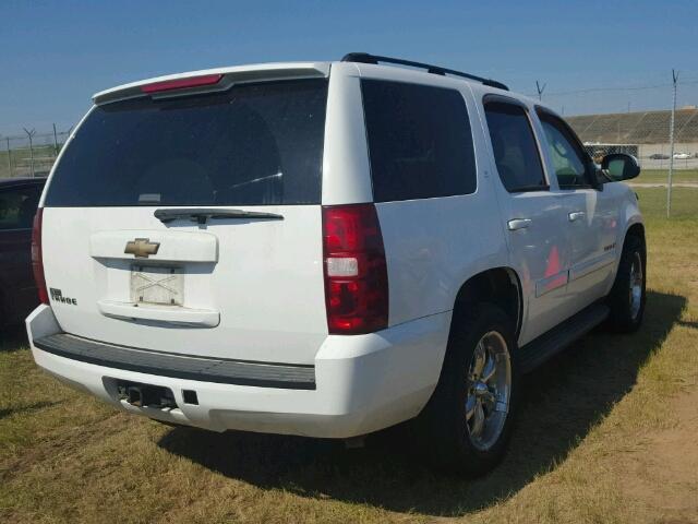 1GNFC13J37R215817 - 2007 CHEVROLET TAHOE C150 WHITE photo 4