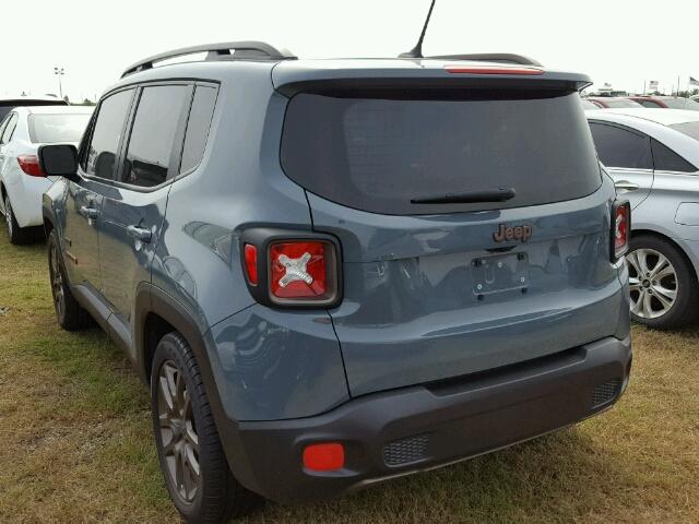 ZACCJABW5GPE04188 - 2016 JEEP RENEGADE L GRAY photo 3