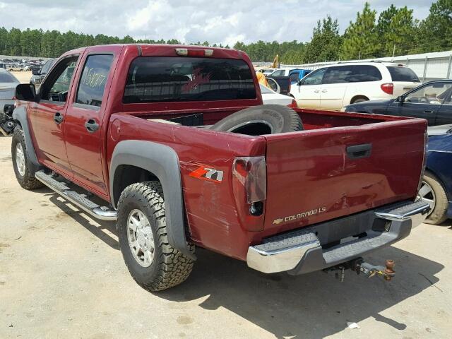 1GCDS136158118620 - 2005 CHEVROLET COLORADO RED photo 3