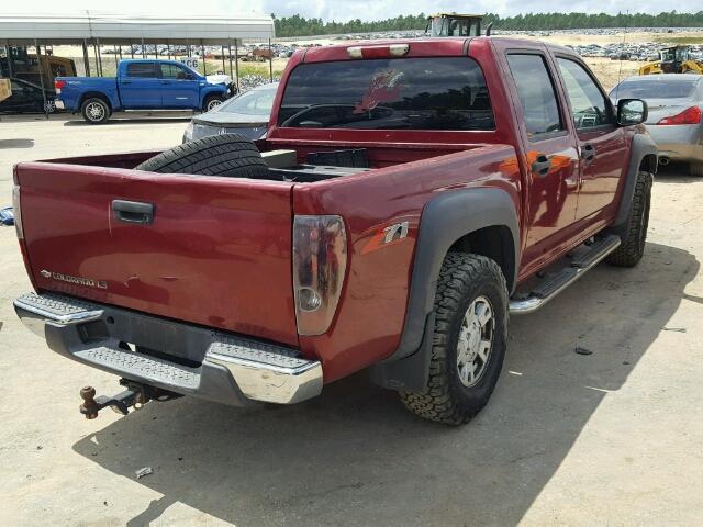 1GCDS136158118620 - 2005 CHEVROLET COLORADO RED photo 4