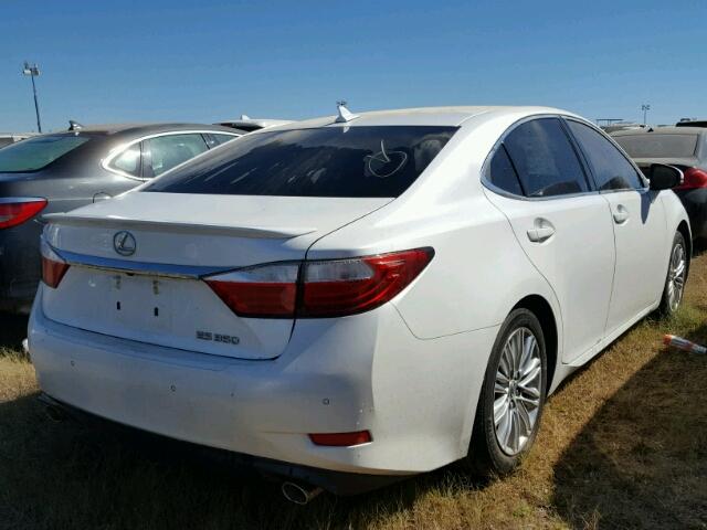 JTHBK1GG2D2040911 - 2013 LEXUS ES WHITE photo 4