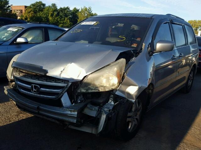 5FNRL38716B031141 - 2006 HONDA ODYSSEY EX GRAY photo 2