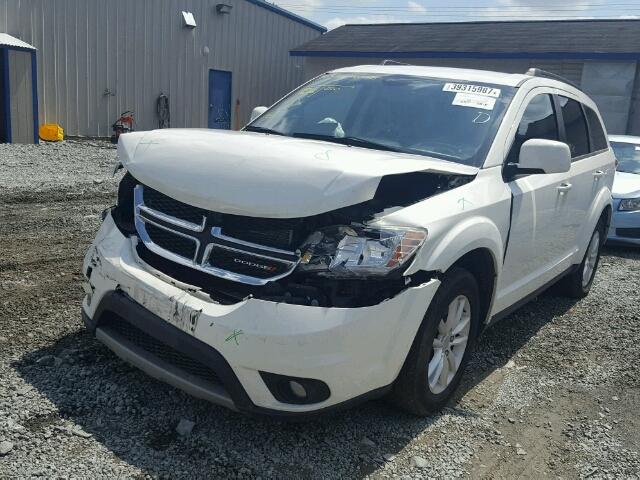 3C4PDCBG1FT702189 - 2015 DODGE JOURNEY WHITE photo 2