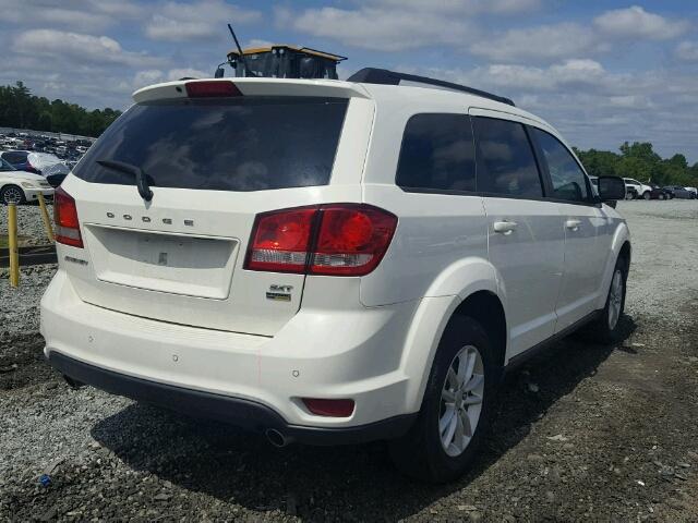 3C4PDCBG1FT702189 - 2015 DODGE JOURNEY WHITE photo 4