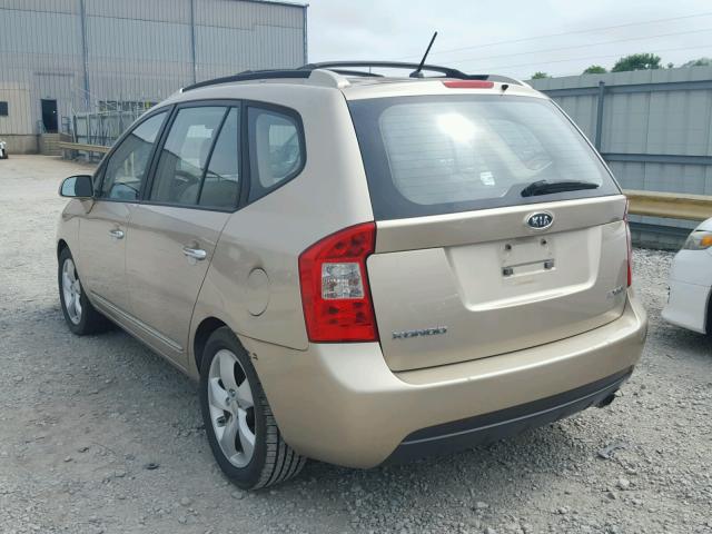 KNAFG526577120895 - 2007 KIA RONDO LX BEIGE photo 3