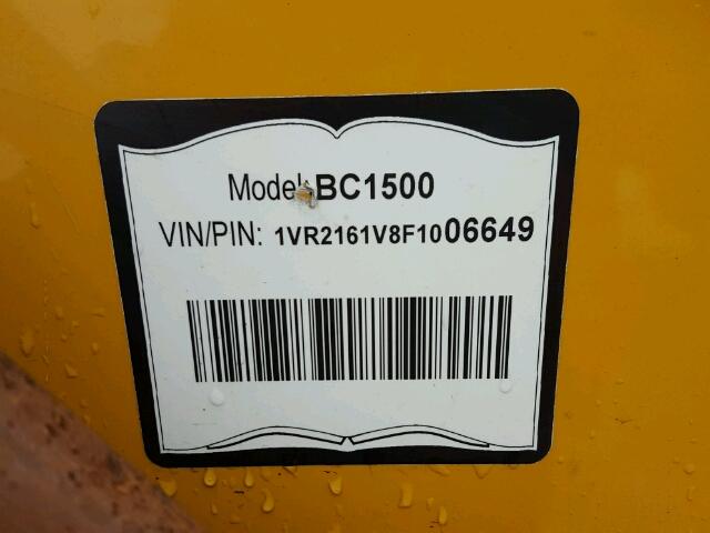 1VR2161V8F1006649 - 2015 VERM CHIPPER YELLOW photo 10