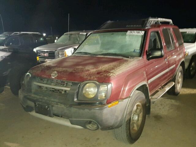 5N1ED28T54C665920 - 2004 NISSAN XTERRA XE MAROON photo 2