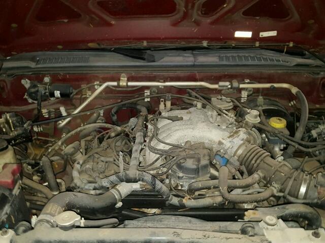 5N1ED28T54C665920 - 2004 NISSAN XTERRA XE MAROON photo 7