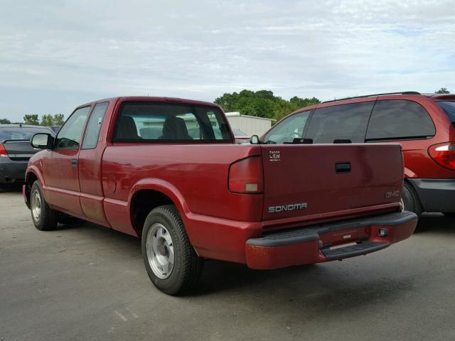 1GTCS195218108800 - 2001 GMC SONOMA RED photo 3