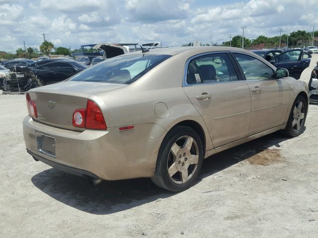 1G1ZJ577884188543 - 2008 CHEVROLET MALIBU 2LT GOLD photo 4