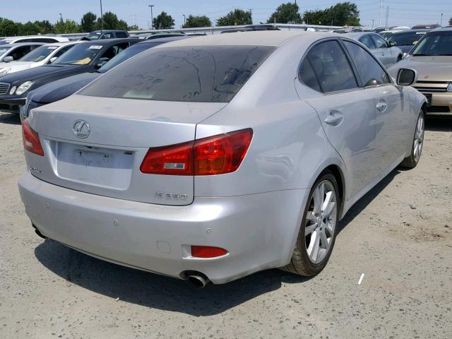 JTHBE262665008077 - 2006 LEXUS IS 350 SILVER photo 4