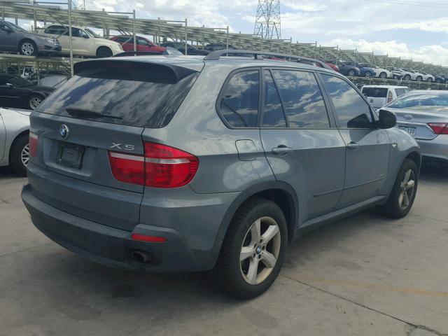 5UXFE43579L263042 - 2009 BMW X5 XDRIVE3 GREEN photo 4
