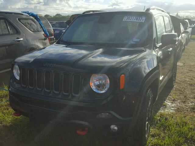 ZACCJBCT9FPC35916 - 2015 JEEP RENEGADE T BLACK photo 2