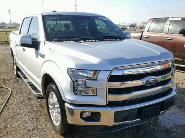 1FTEW1CP2FKD33767 - 2015 FORD F150 SILVER photo 1