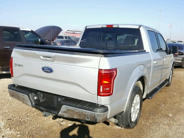 1FTEW1CP2FKD33767 - 2015 FORD F150 SILVER photo 4