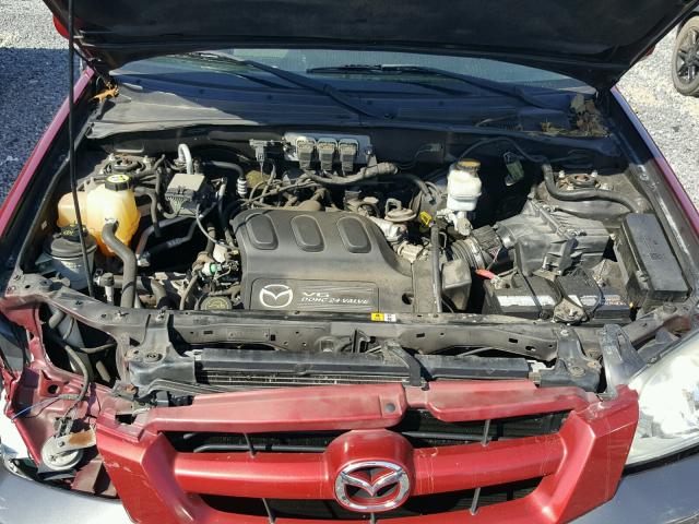 4F2YZ94115KM15632 - 2005 MAZDA TRIBUTE S RED photo 7